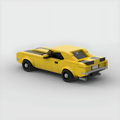 1969 Chevrolet Camaro Z28 (Daytona Yellow) - BrickyBlock Építőtégla készlet - BrickyBlock