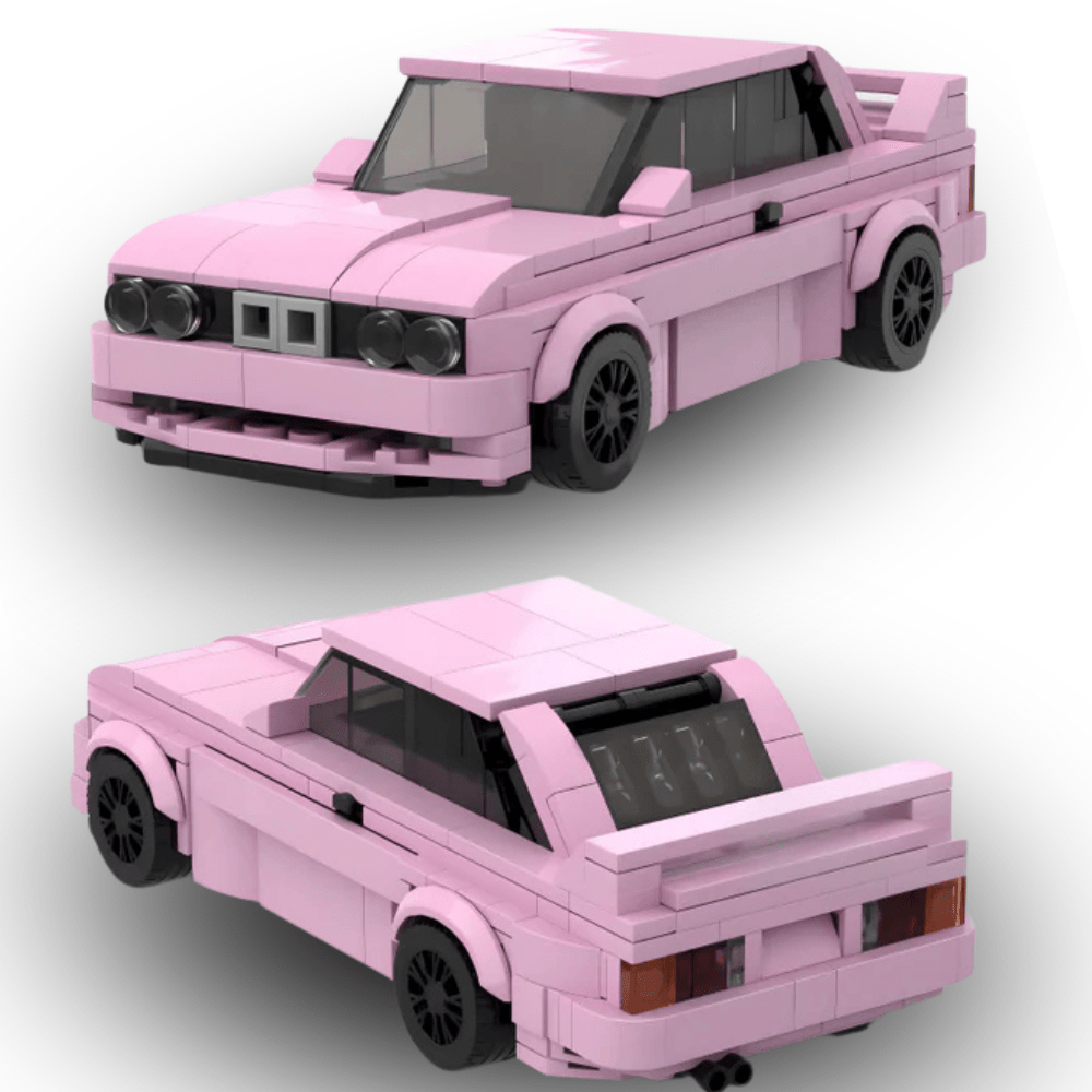 BMW M3 E30 Pink Edition - BrickyBlock Építőtégla készlet - BrickyBlock