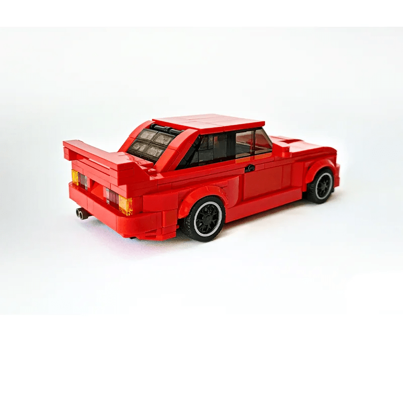 BMW M3 E30 Piros - BrickyBlock Építőtégla készlet - BrickyBlock