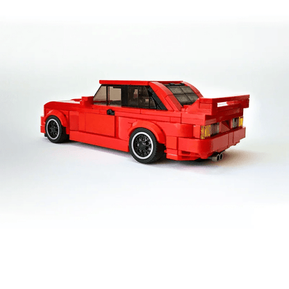 BMW M3 E30 Piros - BrickyBlock Építőtégla készlet - BrickyBlock