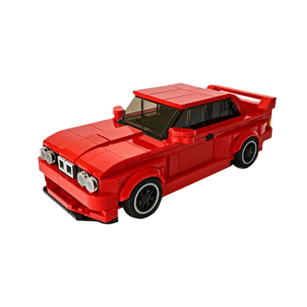 BMW M3 E30 Piros - BrickyBlock Építőtégla készlet - BrickyBlock