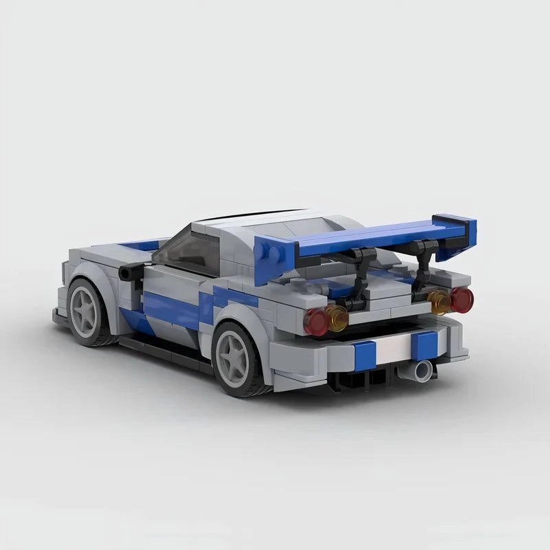 Nissan Skyline R34 Fast & Furious - BrickyBlock Építőtégla készlet - BrickyBlock