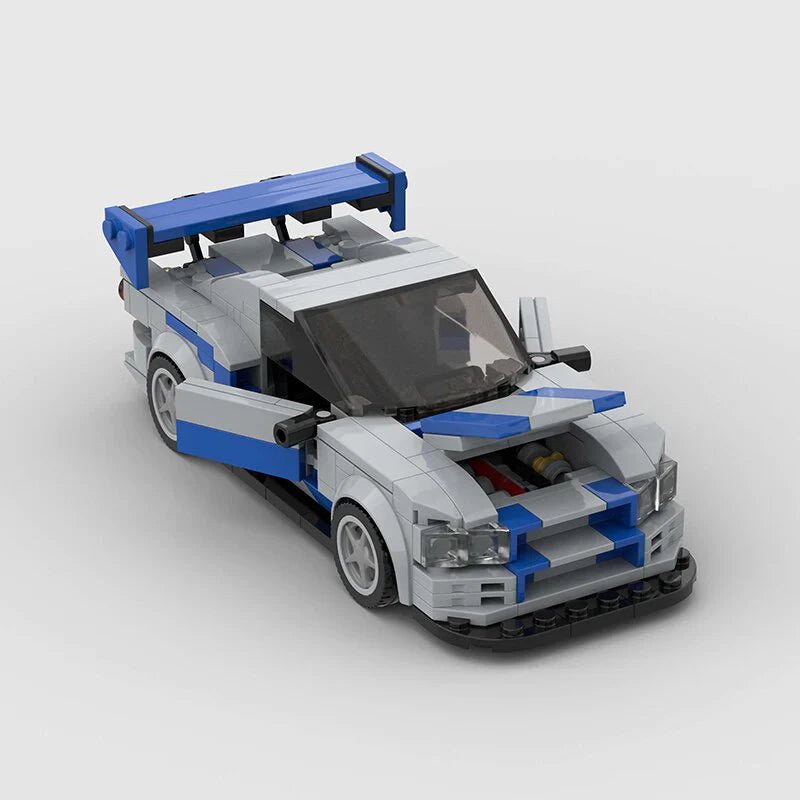 Nissan Skyline R34 Fast & Furious - BrickyBlock Építőtégla készlet - BrickyBlock