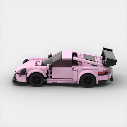 Porsche 911 GT3 RS (PinkEdition) - BrickyBlock Építőtégla készlet - BrickyBlock