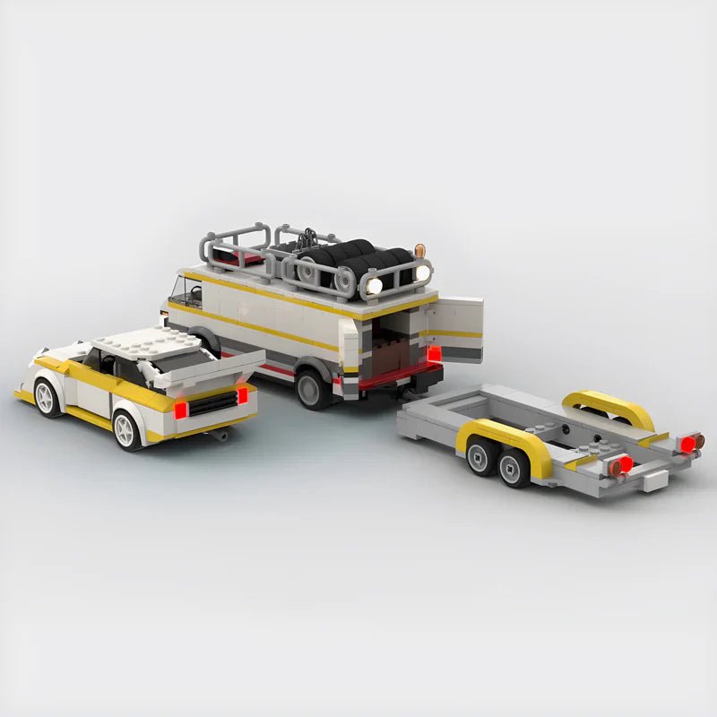 Transporter + Quattro S1 - BrickyBlock Építőtégla készlet - BrickyBlock