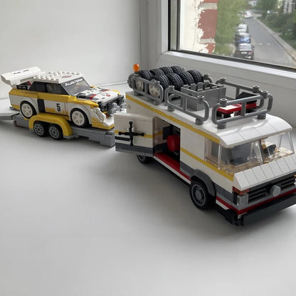 Transporter + Quattro S1 - BrickyBlock Építőtégla készlet - BrickyBlock